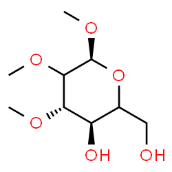 ChemSpider 2D Image | Methyl 2,3-di-O-methyl-alpha-D-threo-hexopyranoside | C9H18O6