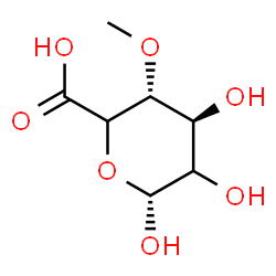 ChemSpider 2D Image | 4-O-Methyl-alpha-L-threo-hexopyranuronic acid | C7H12O7