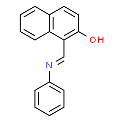ChemSpider 2D Image | 1-((Phenylimino)methyl)naphthalen-2-ol | C17H13NO