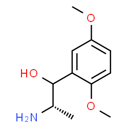 ChemSpider 2D Image | (2S)-2-Amino-1-(2,5-dimethoxyphenyl)-1-propanol | C11H17NO3