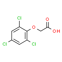 ChemSpider 2D Image | 2,4,6-Trichlorophenoxyacetic acid | C8H5Cl3O3