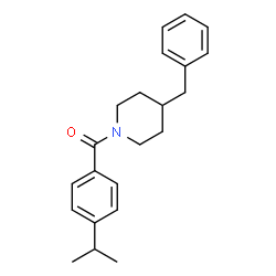 ChemSpider 2D Image | (4-Benzyl-1-piperidinyl)(4-isopropylphenyl)methanone | C22H27NO
