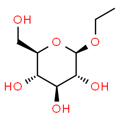ChemSpider 2D Image | Ethyl Î²-D-glucopyranoside | C8H16O6