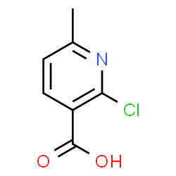 ChemSpider 2D Image | 2-Chloro-6-methylnicotinic acid | C7H6ClNO2