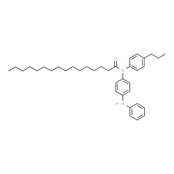 ChemSpider 2D Image | N-(4-Anilinophenyl)-N-(4-propylphenyl)hexadecanamide | C37H52N2O