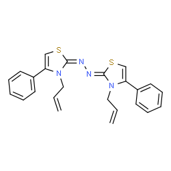 ChemSpider 2D Image | (2Z)-3-Allyl-2-[(2E)-(3-allyl-4-phenyl-1,3-thiazol-2(3H)-ylidene)hydrazono]-4-phenyl-2,3-dihydro-1,3-thiazole | C24H22N4S2