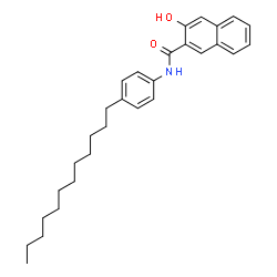 ChemSpider 2D Image | N-(4-Dodecylphenyl)-3-hydroxy-2-naphthamide | C29H37NO2