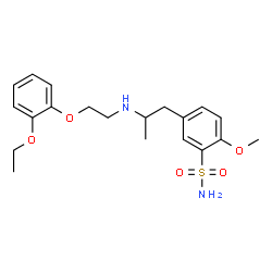 ChemSpider 2D Image | 5-(2-{[2-(2-Ethoxyphenoxy)ethyl]amino}propyl)-2-methoxybenzenesulfonamide | C20H28N2O5S