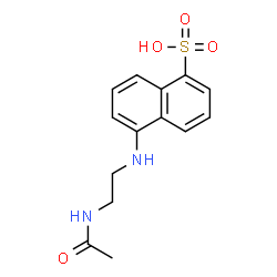 ChemSpider 2D Image | 5-[(2-Acetamidoethyl)amino]-1-naphthalenesulfonic acid | C14H16N2O4S