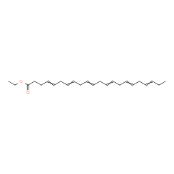 ChemSpider 2D Image | Ethyl 4,7,10,13,16,19-docosahexaenoate | C24H36O2