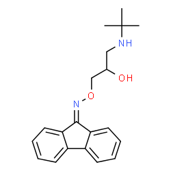 ChemSpider 2D Image | 1-(tert-butylamino)-3-[(9H-fluoren-9-ylideneamino)oxy]propan-2-ol | C20H24N2O2