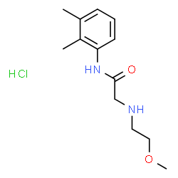 ChemSpider 2D Image | N-(2,3-Dimethylphenyl)-N~2~-(2-methoxyethyl)glycinamide hydrochloride (1:1) | C13H21ClN2O2