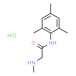 ChemSpider 2D Image | N-Mesityl-N~2~-methylglycinamide hydrochloride (1:1) | C12H19ClN2O