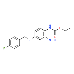 ChemSpider 2D Image | Retigabine | C16H18FN3O2