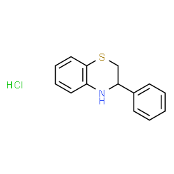 ChemSpider 2D Image | 3-phenyl-3,4-dihydro-2H-1,4-benzothiazine hydrochloride | C14H14ClNS