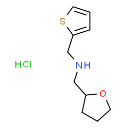 ChemSpider 2D Image | (OXOLAN-2-YLMETHYL)(THIOPHEN-2-YLMETHYL)AMINE HYDROCHLORIDE | C10H16ClNOS