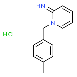 ChemSpider 2D Image | 1-(4-Methylbenzyl)-2(1H)-pyridinimine hydrochloride (1:1) | C13H15ClN2