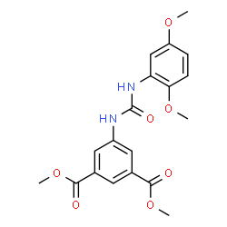 ChemSpider 2D Image | Dimethyl 5-{[(2,5-dimethoxyphenyl)carbamoyl]amino}isophthalate | C19H20N2O7