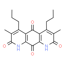 ChemSpider 2D Image | 3,7-Dimethyl-4,6-dipropylpyrido[3,2-g]quinoline-2,5,8,10(1H,9H)-tetrone | C20H22N2O4