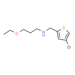 ChemSpider 2D Image | N-[(4-Bromo-2-thienyl)methyl]-3-ethoxy-1-propanamine | C10H16BrNOS