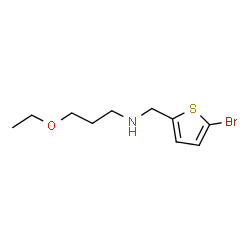 ChemSpider 2D Image | N-[(5-Bromo-2-thienyl)methyl]-3-ethoxy-1-propanamine | C10H16BrNOS