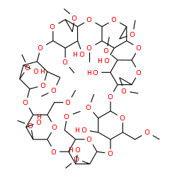 ChemSpider 2D Image | 37,39,41,43,45,47,49-Heptamethoxy-5,10,15,20,25,30,35-heptakis(methoxymethyl)-2,4,7,9,12,14,17,19,22,24,27,29,32,34-tetradecaoxaoctacyclo[31.2.2.2~3,6~.2~8,11~.2~13,16~.2~18,21~.2~23,26~.2~28,31~]nona
tetracontane-36,38,40,42,44,46,48-heptol | C56H98O35