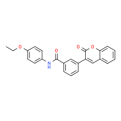 ChemSpider 2D Image | N-(4-Ethoxyphenyl)-3-(2-oxo-2H-chromen-3-yl)benzamide | C24H19NO4