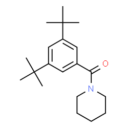 ChemSpider 2D Image | [3,5-Bis(2-methyl-2-propanyl)phenyl](1-piperidinyl)methanone | C20H31NO