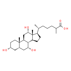 ChemSpider 2D Image | Trihydroxycoprostanic acid | C27H46O5
