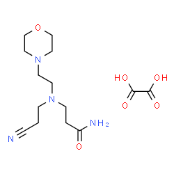 ChemSpider 2D Image | N~3~-(2-Cyanoethyl)-N~3~-[2-(4-morpholinyl)ethyl]-beta-alaninamide ethanedioate (1:1) | C14H24N4O6