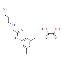 ChemSpider 2D Image | N-(3,5-Dimethylphenyl)-N~2~-(3-hydroxypropyl)glycinamide ethanedioate (1:1) | C15H22N2O6