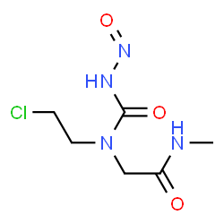 ChemSpider 2D Image | N~2~-(2-Chloroethyl)-N-methyl-N~2~-(nitrosocarbamoyl)glycinamide | C6H11ClN4O3