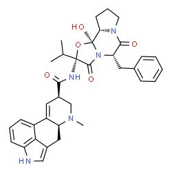 ChemSpider 2D Image | (5alpha,5'alpha)-5'-Benzyl-12'-hydroxy-2'-isopropyl-3',6',18-trioxoergotaman | C35H39N5O5