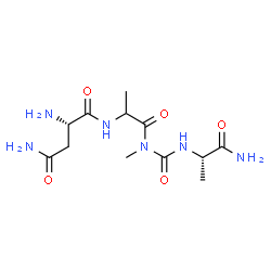 ChemSpider 2D Image | L-Asparaginyl-N-{[(2S)-1-amino-1-oxo-2-propanyl]carbamoyl}-N-methylalaninamide | C12H22N6O5