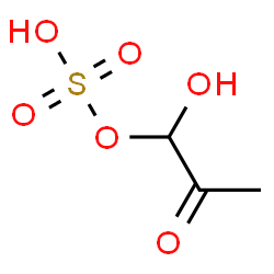 ChemSpider 2D Image | 1-Hydroxy-2-oxopropyl hydrogen sulfate | C3H6O6S