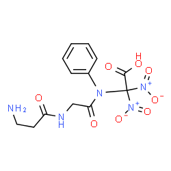 ChemSpider 2D Image | beta-Alanyl-N-[carboxy(dinitro)methyl]-N-phenylglycinamide | C13H15N5O8