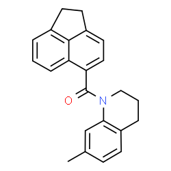 ChemSpider 2D Image | 1,2-Dihydro-5-acenaphthylenyl(7-methyl-3,4-dihydro-1(2H)-quinolinyl)methanone | C23H21NO