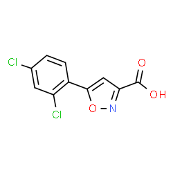 ChemSpider 2D Image | 5-(2,4-dichlorophenyl)-3-isoxazolecarboxylic acid | C10H5Cl2NO3