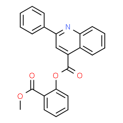 ChemSpider 2D Image | 2-(Methoxycarbonyl)phenyl 2-phenyl-4-quinolinecarboxylate | C24H17NO4