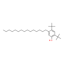 ChemSpider 2D Image | 2,4-Di-tert-butyl-5-pentadecylphenol | C29H52O