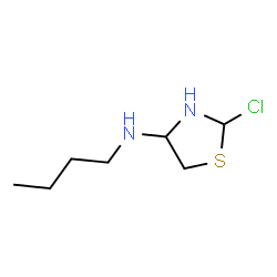 ChemSpider 2D Image | N-Butyl-2-chloro-1,3-thiazolidin-4-amine | C7H15ClN2S