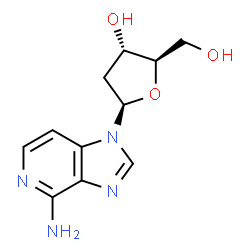 ChemSpider 2D Image | 3-Deaza-2'-deoxyadenosine | C11H14N4O3