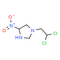 ChemSpider 2D Image | 1-(2,2-Dichloroethyl)-4-nitroimidazolidine | C5H9Cl2N3O2