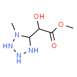 ChemSpider 2D Image | Methyl hydroxy(1-methyl-5-tetrazolidinyl)acetate | C5H12N4O3