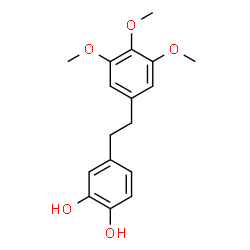 ChemSpider 2D Image | 4-[2-(3,4,5-Trimethoxyphenyl)ethyl]-1,2-benzenediol | C17H20O5