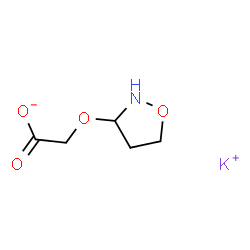 ChemSpider 2D Image | Potassium (1,2-oxazolidin-3-yloxy)acetate | C5H8KNO4