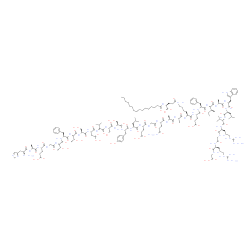 ChemSpider 2D Image | (2S)-5-[[(5S)-5-[[(2S)-2-[[(2S)-2-[[(2S)-5-amino-2-[[2-[[(2S)-2-[[(2S)-2-[[(2S)-2-[[(2S)-2-[[(2S)-2-[[(2S)-2-[[(2S)-2-[[(2S)-2-[[(2S,3R)-2-[[(2S)-2-[[(2S,3R)-2-[[2-[[(2S)-2-[[(2S)-2-[[(2S)-2-amino-3-(2H-imidazol-4-yl)propanoyl]amino]propanoyl]amino]-4-carboxy-butanoyl]amino]acetyl]amino]-3-hydroxy-butanoyl]amino]-3-phenyl-propanoyl]amino]-3-hydroxy-butanoyl]amino]-3-hydroxy-propanoyl]amino]-3-carboxy-propanoyl]amino]-3-methyl-butanoyl]amino]-3-hydroxy-propanoyl]amino]-3-hydroxy-propanoyl]amino]-3-(4-hydroxyphenyl)propanoyl]amino]-4-methyl-pentanoyl]amino]-4-carboxy-butanoyl]amino]acetyl]amino]-5-oxo-pentanoyl]amino]propanoyl]amino]propanoyl]amino]-6-[[(1S)-1-[[(1S)-1-benzyl-2-[[(1S,2S)-1-[[(1S)-2-[[(1S)-2-[[(1S)-1-[[(1S)-1-[[(1S)-1-[[2-[[(1S)-1-(carboxymethylcarbamoyl)-4-guanidino-butyl]amino]-2-oxo-ethyl]carbamoyl]-4-guanidino-butyl]carbamoyl]-2-methyl-propyl]carbamoyl]-3-methyl-butyl]amino]-1-(1H-indol-3-ylmethyl)-2-oxo-ethyl]amino]-1-methyl-2-oxo-ethyl]carbamoyl]-2-methyl-butyl]amino]-2-oxo-ethyl]carbamoyl]-3-carboxy-propyl]amino]-6-oxo-hexyl]amino]-2-(hexadecanoylamino)-5-oxo-pentanoic acid | C172H265N43O51