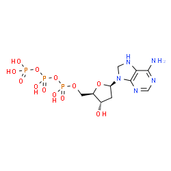 ChemSpider 2D Image | 2'-Deoxy-8-hydroadenosine 5'-(tetrahydrogen triphosphate) | C10H18N5O12P3
