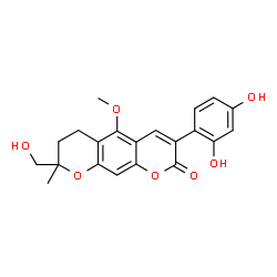 ChemSpider 2D Image | Licopyranocoumarin | C21H20O7