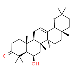 ChemSpider 2D Image | 6.beta.-Hydroxyolean-12-en-3-one | C30H48O2